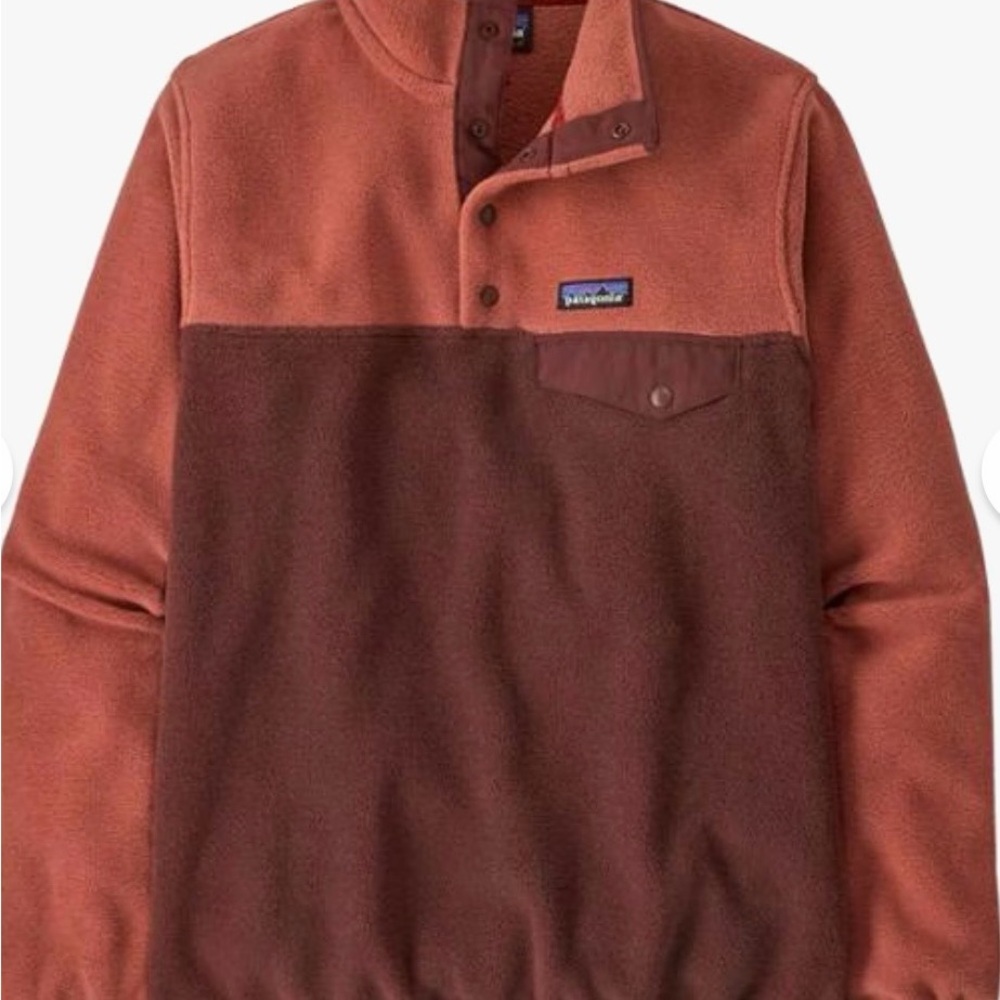 Patagonia Lightweight Synchilla Snap T Fleece Pullover Size Medium Dark Ruby